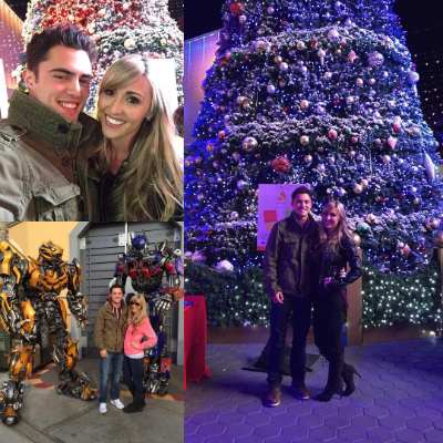 Darren Barnet and Cassie Maynard celebrated their first anniversary at Universal Studios.